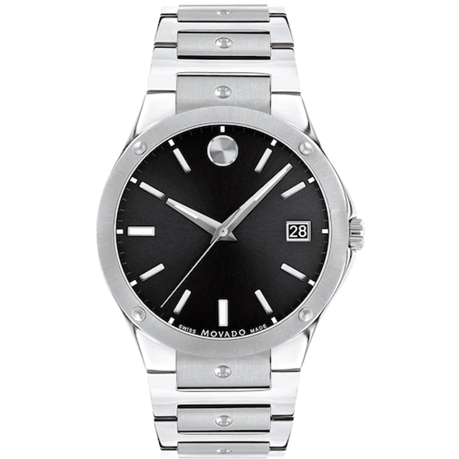 Movado Movado Men's SE Black Dial Watch - 607541