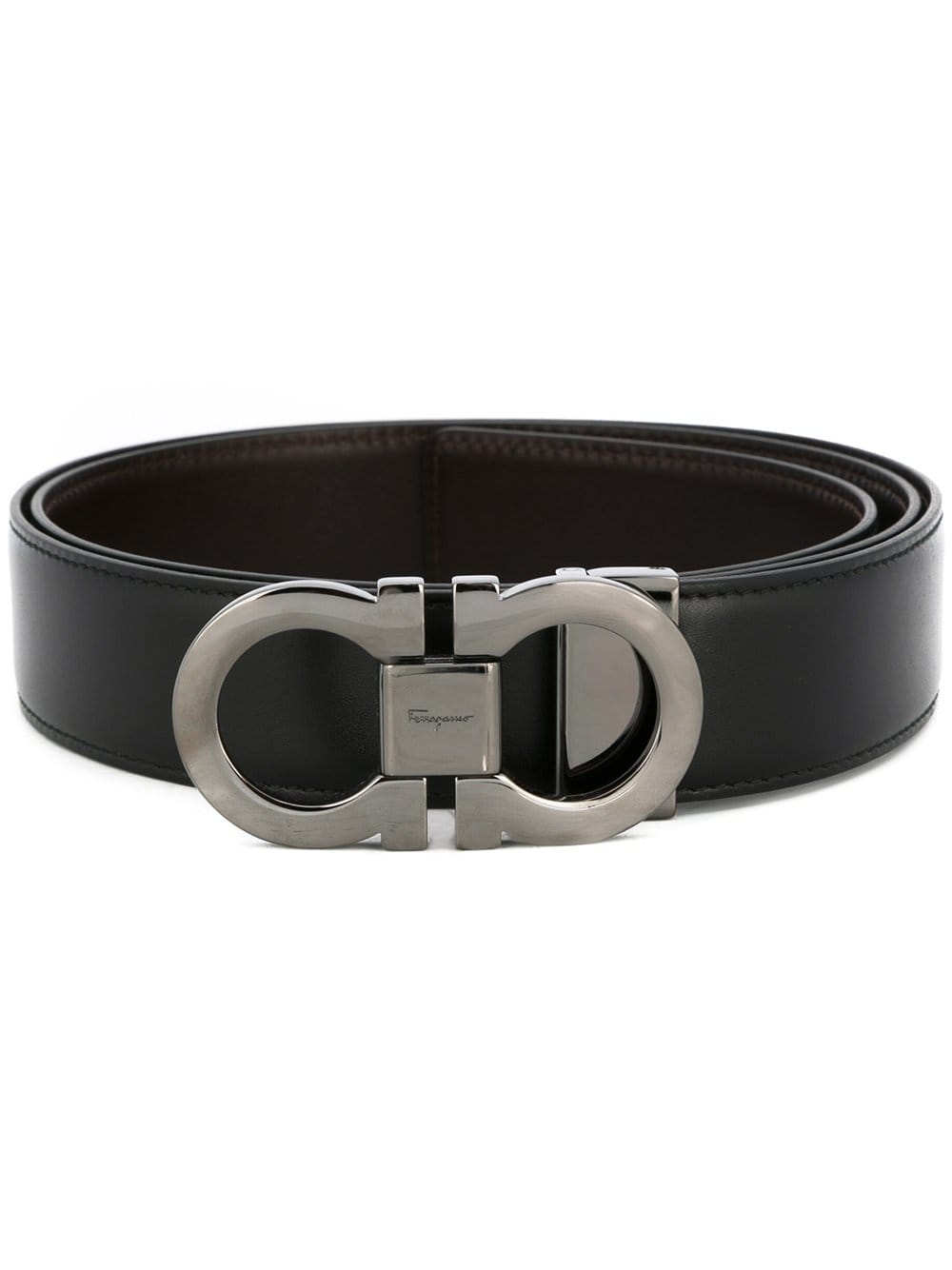 FERRAGAMO Ferragamo Men Smooth Leather Reversible Gancini Belt