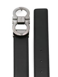FERRAGAMO Smooth Leather Reversible Gancini Belt Women
