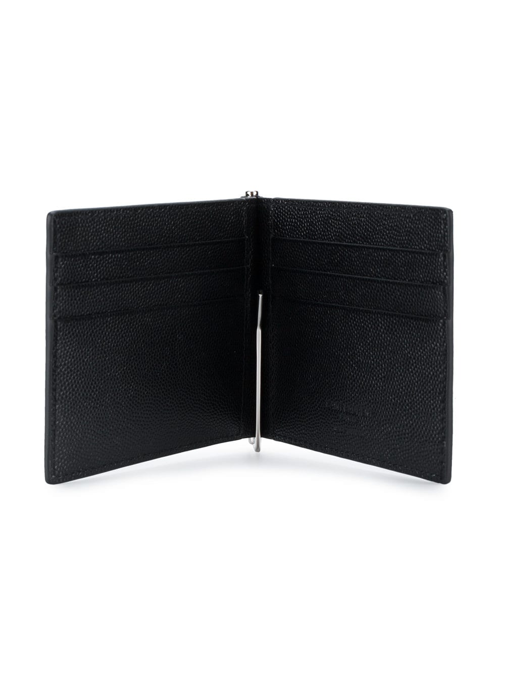 Saint Laurent Men Saint Laurent Paris Bill Clip Wallet In Grain De Poudre Leather