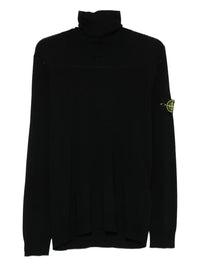 STONE ISLAND Stone Island Men Ribbed Wool Turtleneck Sweater