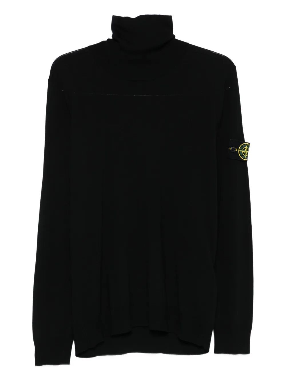 STONE ISLAND Ribbed Wool Turtleneck Sweater Women