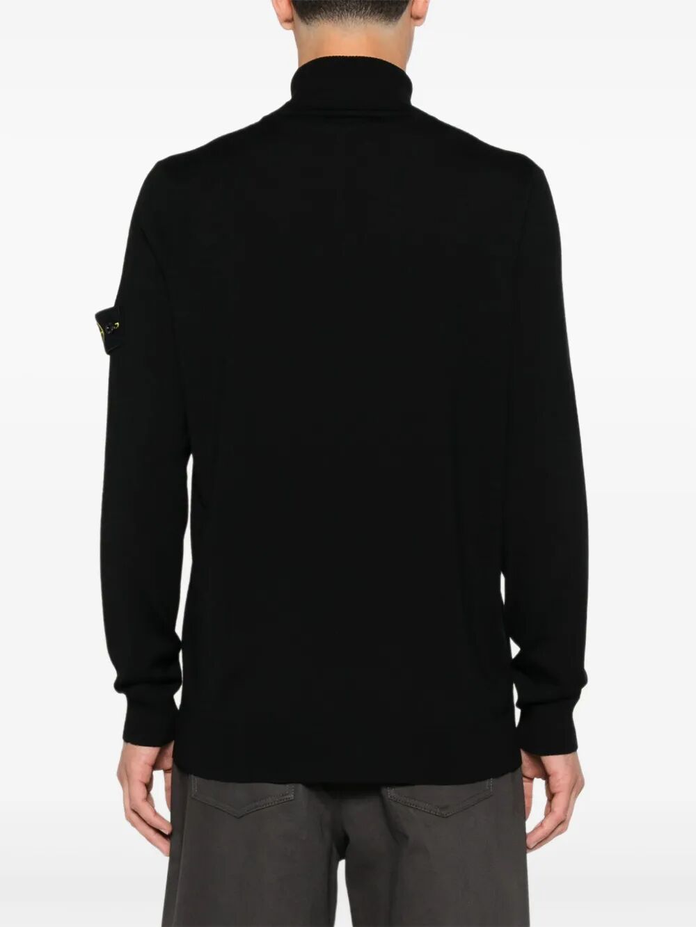 STONE ISLAND Stone Island Men Ribbed Wool Turtleneck Sweater
