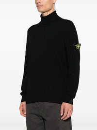 STONE ISLAND Stone Island Men Ribbed Wool Turtleneck Sweater
