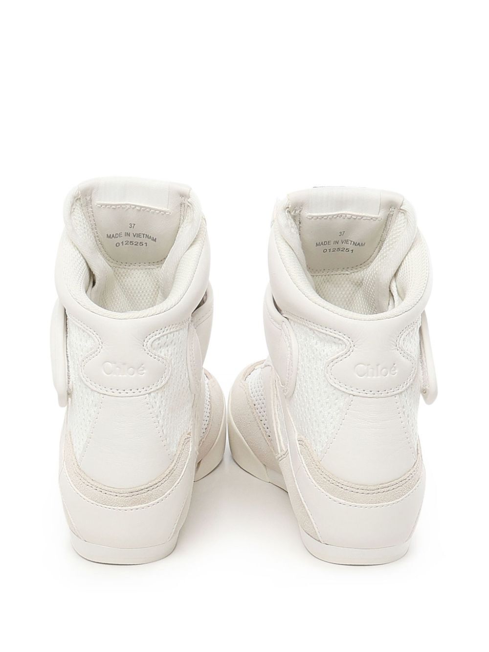 Mesh And Suede Kick High-Top Sneakers Women