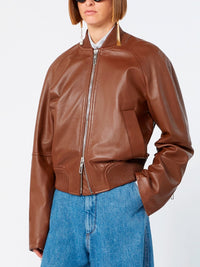 Sportmax Women `Amour` Leather Jacket