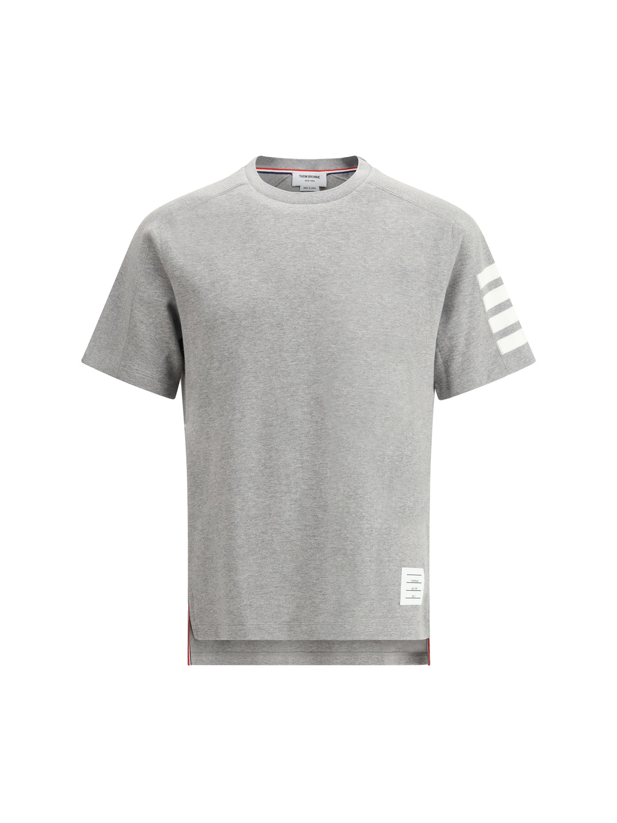 Thom Browne Men T-Shirt With Horizontal Bands