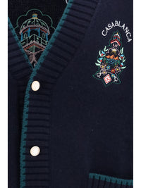 Casablanca Men Hotel Crest Cardigan