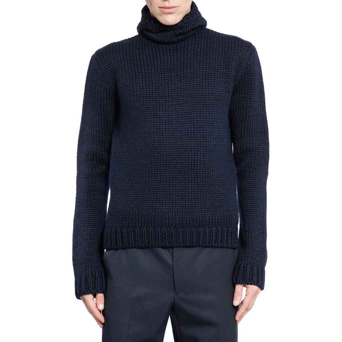Prada Wool Hooded Sweater Men