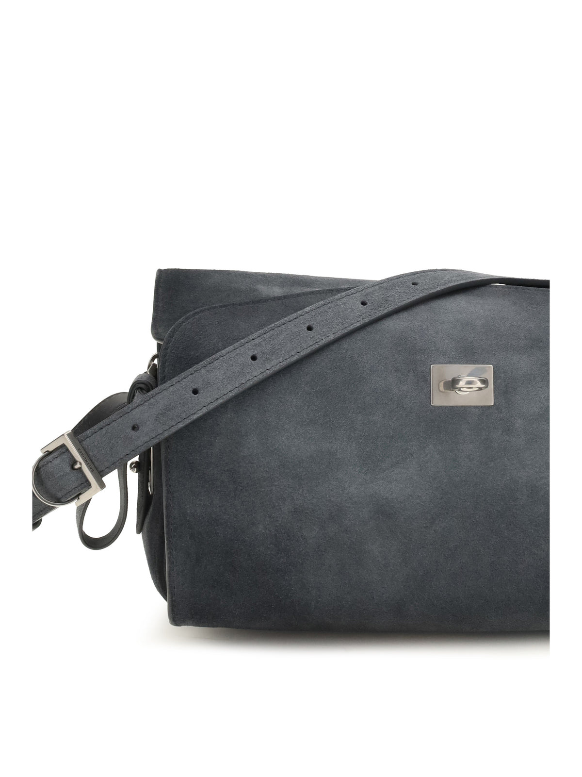 Balenciaga Women Medium Le 7 Suede Shoulder Bag