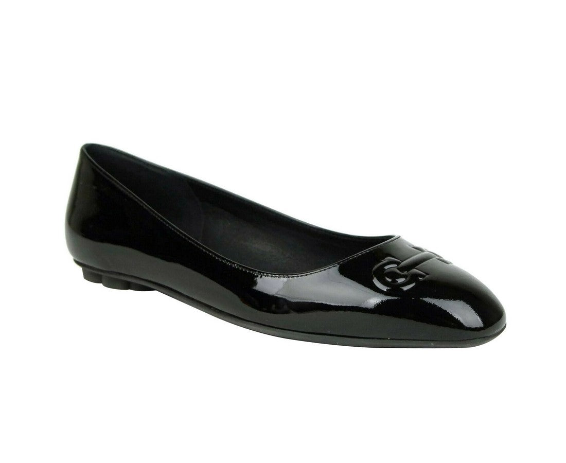 Salvatore Ferragamo Salvatore Ferragamo Women's Broni Black Patent Leather Ballet Flats(5.5 C)