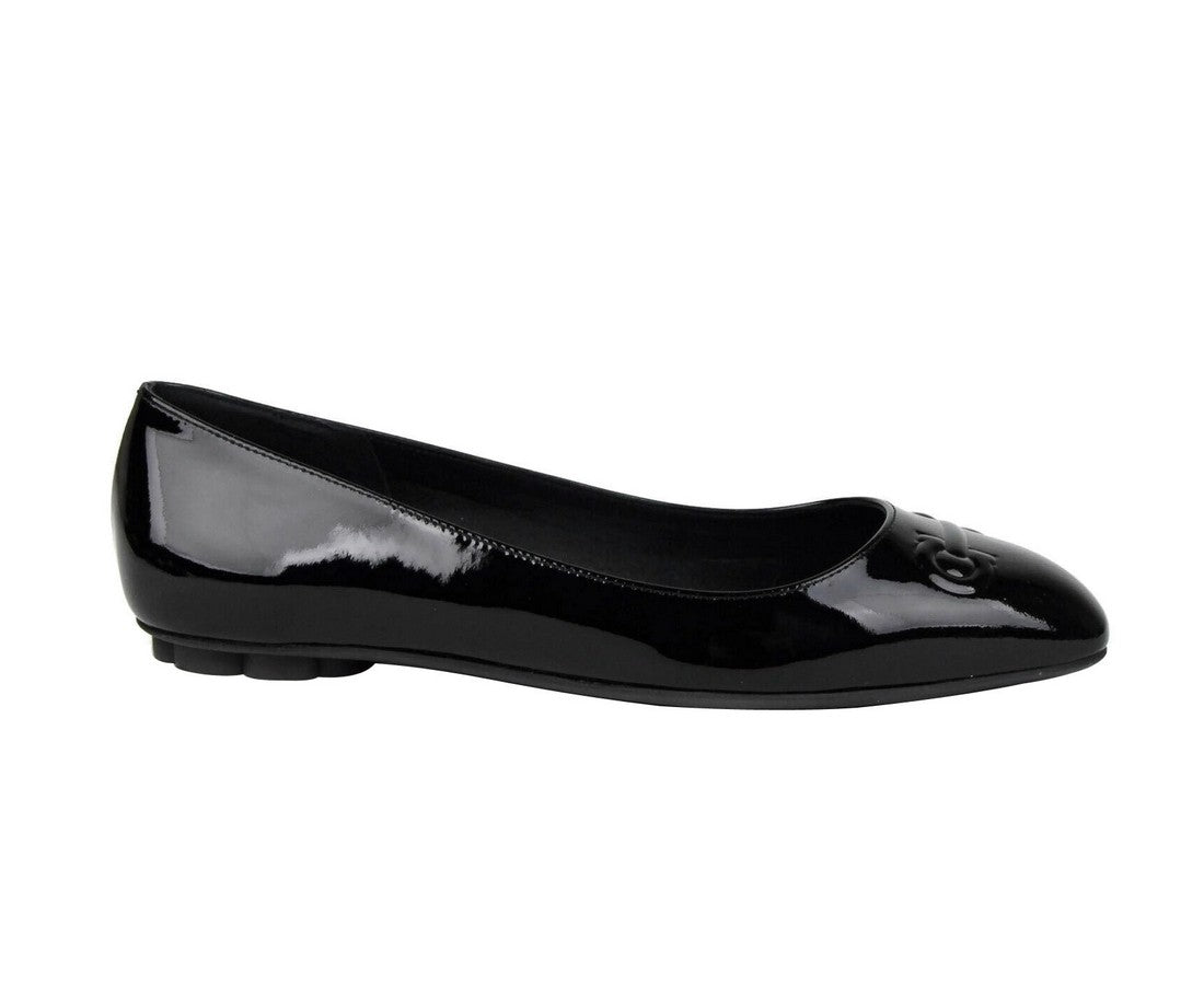 Salvatore Ferragamo Salvatore Ferragamo Women's Broni Black Patent Leather Ballet Flats(5.5 C)
