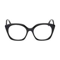 Max Mara Max Mara Eyeglasses Square Full Rim, Shiny Black Frame and Clear Demo Lenses Lens MM5082001
