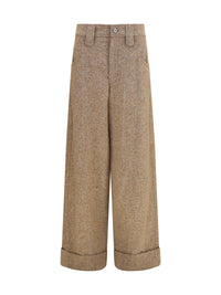Brunello Cucinelli Women Tailored Wool-Blend Pants