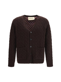 Valentino Men Virgin Wool V-Neck Cardigan