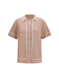 Fendi Women Ff All-Over Crochet Shirt
