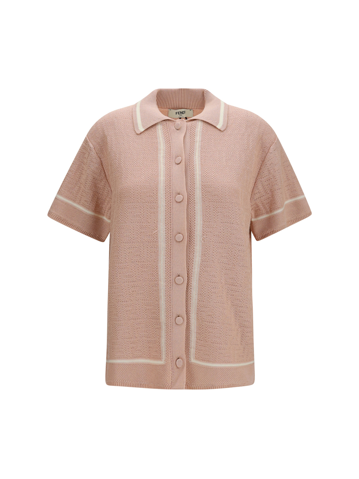 Fendi Women Ff All-Over Crochet Shirt