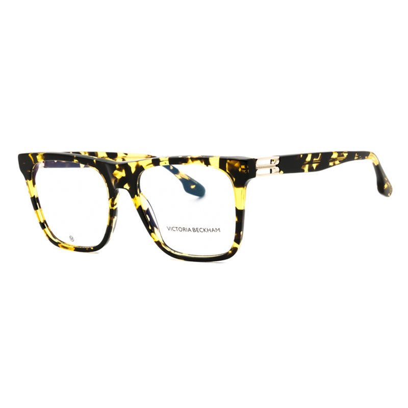 Victoria Beckham Victoria Beckham Eyeglasses Square Full Rim, Dark Havana Frame and Clear Demo Lenses Lens VB2679334