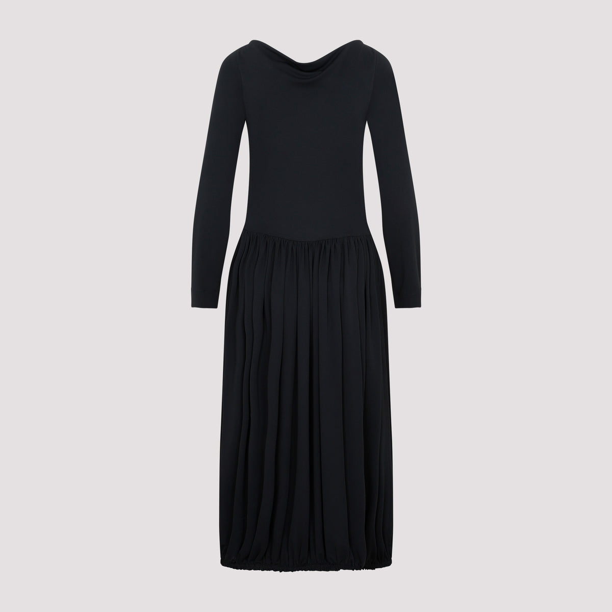 Lanvin Ls Drape Midi Dress Women