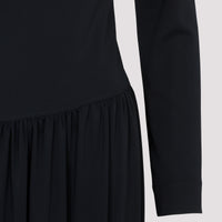 Lanvin Ls Drape Midi Dress Women
