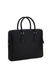 Prada Men Saffiano Leather Briefcase