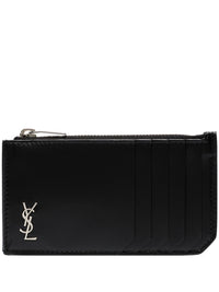 SAINT LAURENT PARIS Card Holder With Zip Women
