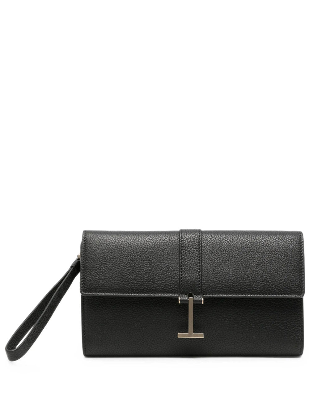 Tom Ford Women Pouch "T Clasp" In Pelle Martellata