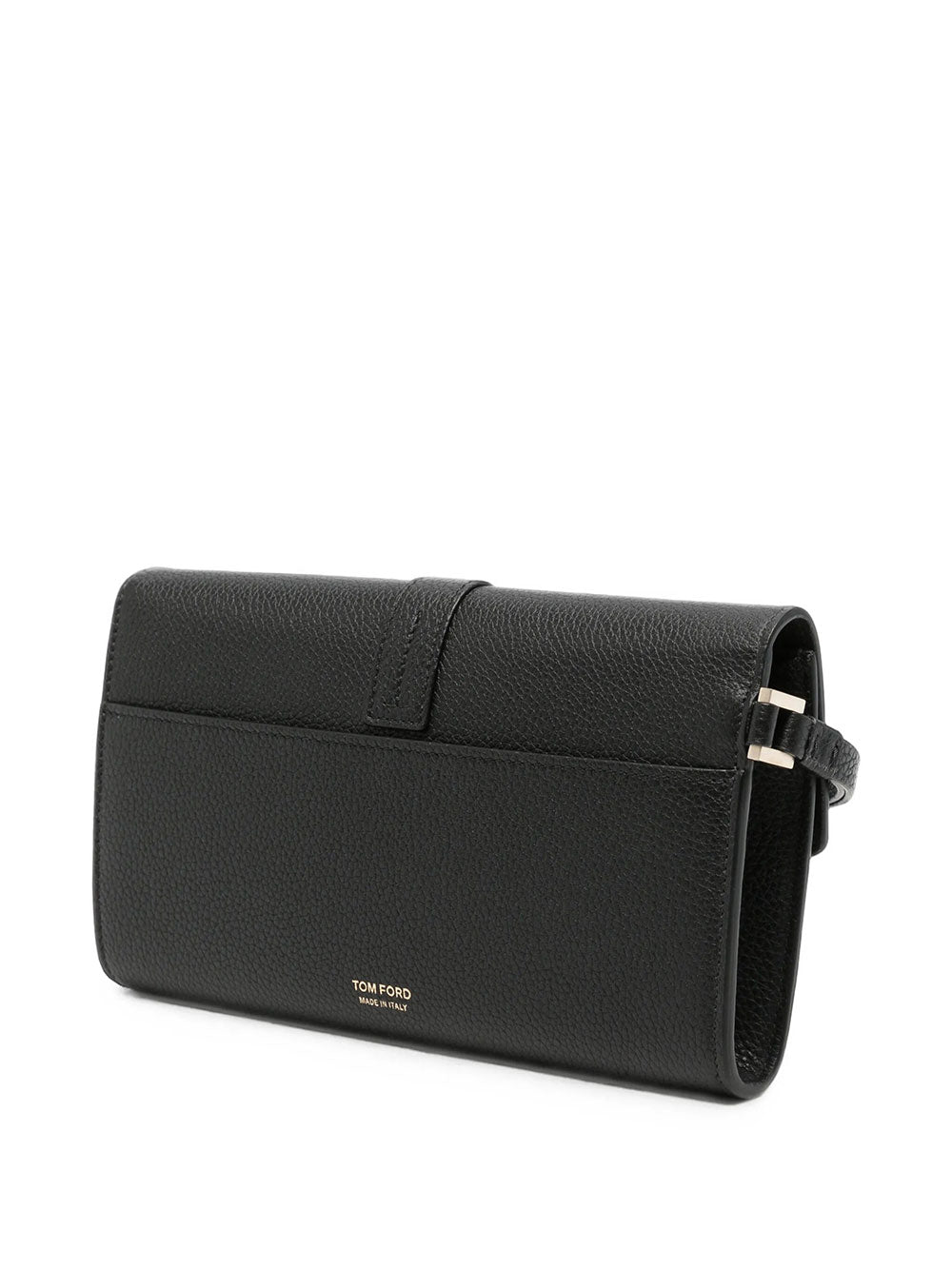 Tom Ford Women Pouch "T Clasp" In Pelle Martellata