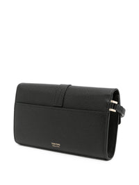 Pouch "T Clasp" In Pelle Martellata Women