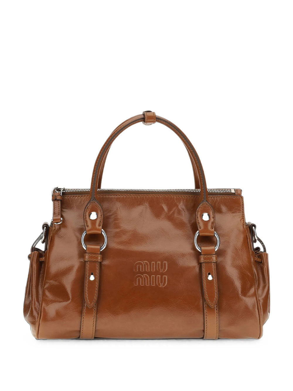 MIUMIU Borsa A Mano In Pelle Lucida Women