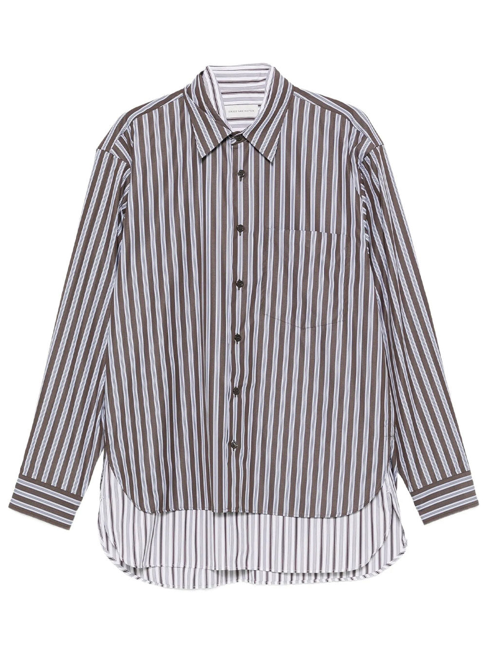 DRIES VAN NOTEN Camicia "Camber" In Cotone A Doppio Strato Women