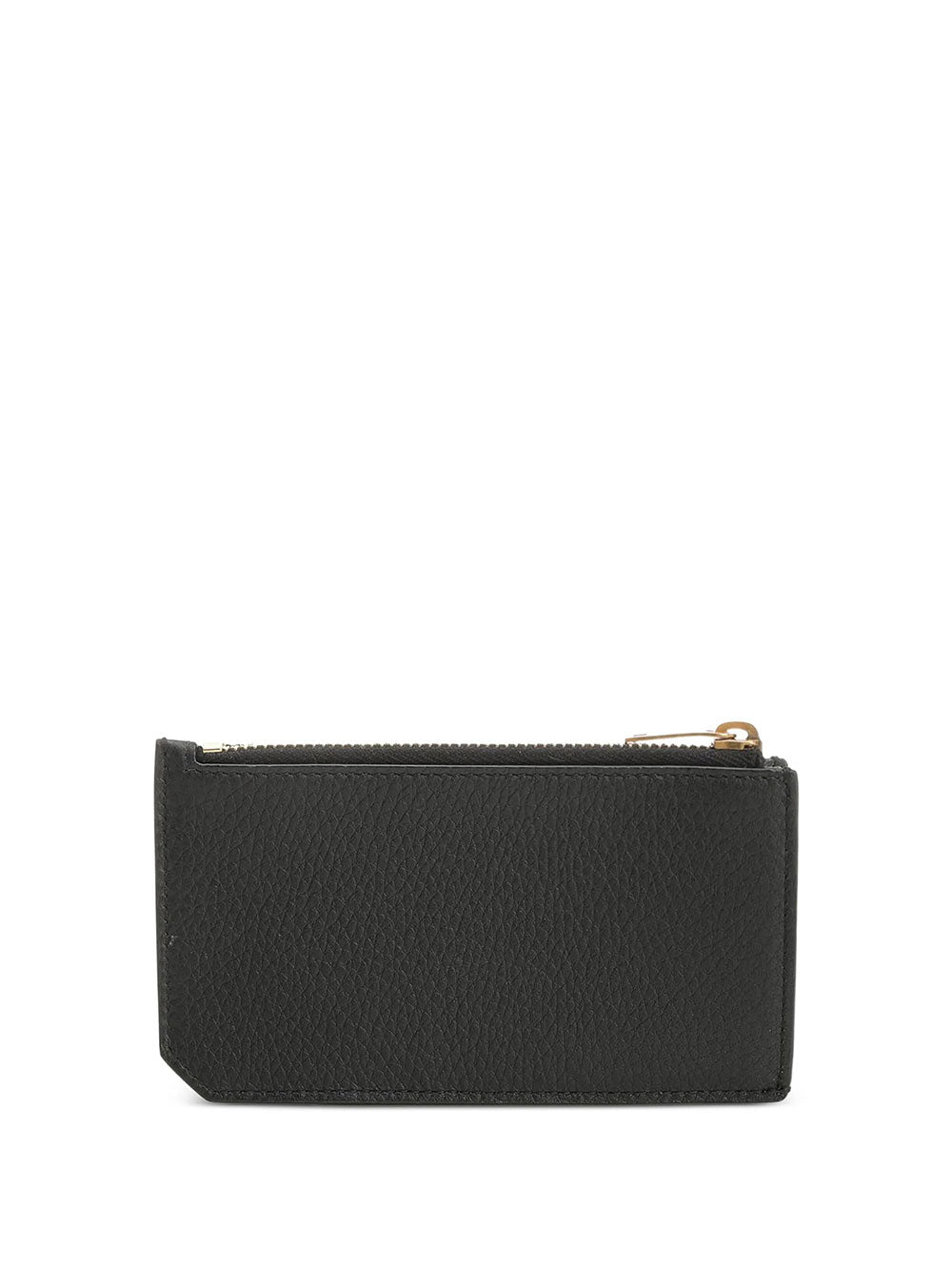 SAINT LAURENT Saint Laurent Men Portacarte "Fragments Tiny Cassandre" Con Zip In Pelle Lucida