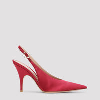 Gianvito Rossi Sofia Sling Crepe Satin Pumps Women