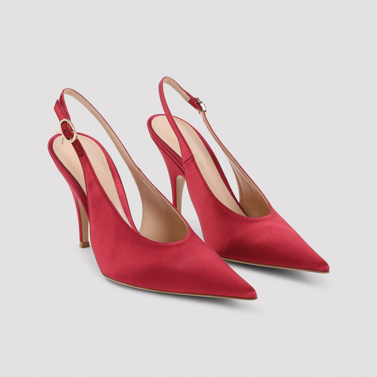 Gianvito Rossi Sofia Sling Crepe Satin Pumps Women