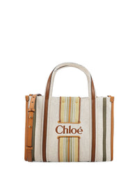CHLOÉ Tote Bag "Woody Loop" Piccola In Tela Women