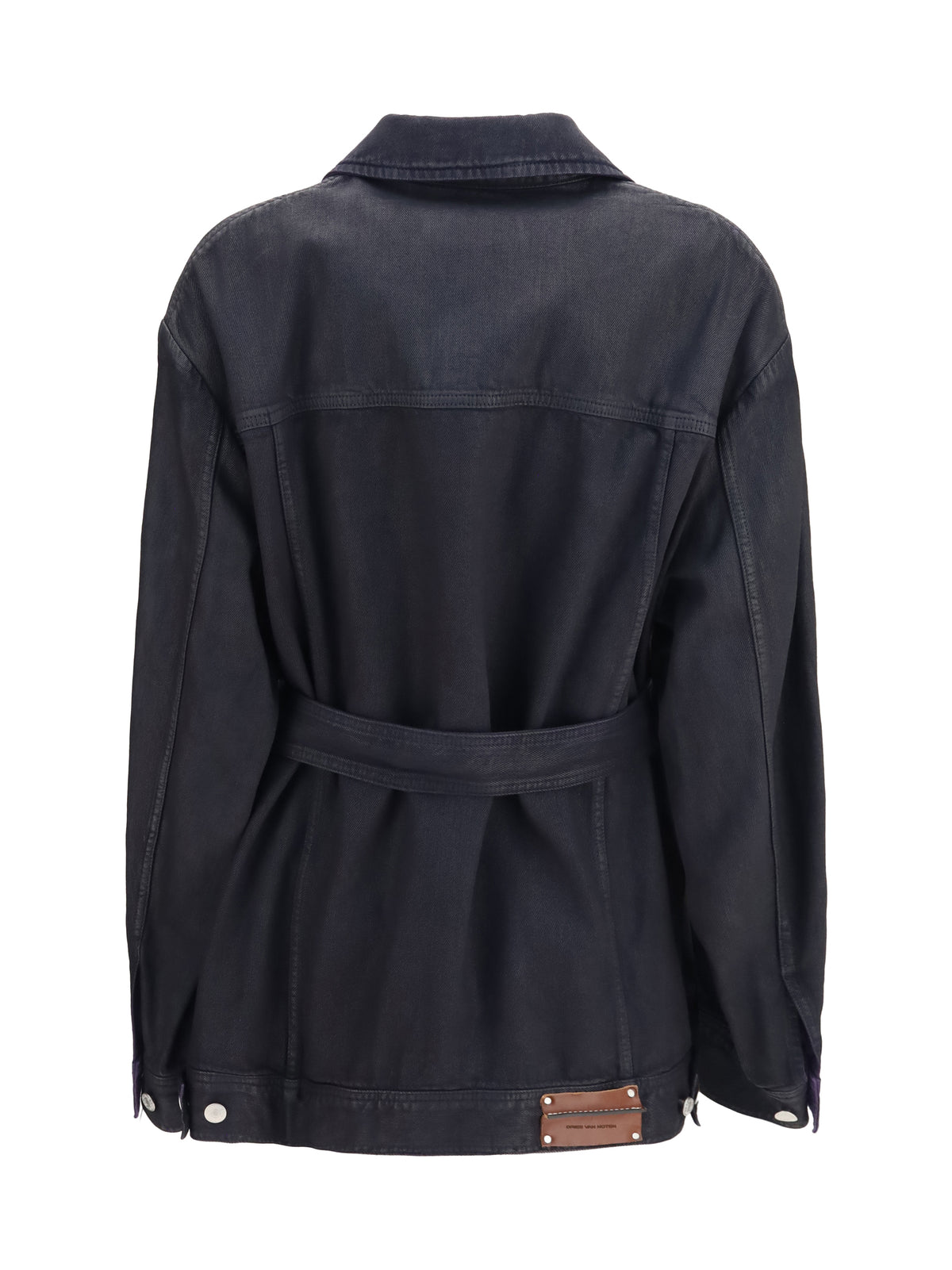 DRIES VAN NOTEN Dries Van Noten Women Cropped Cotton Jacket With Belt