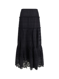 Marant Etoile Women Paoline Long Cotton Skirt