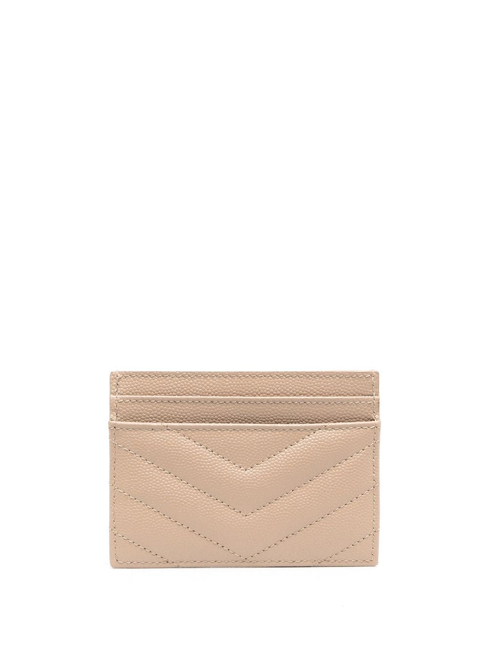 Cassandre Matelassé Card Case In Grain De Poudre Leather Women