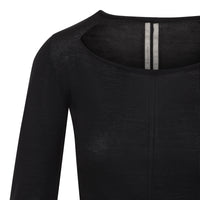 Rick Owens Slashed Cropped Pull T-Shirt Women