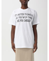 Moschino Couture Oversized slogan Tshirt Women White T-Shirts