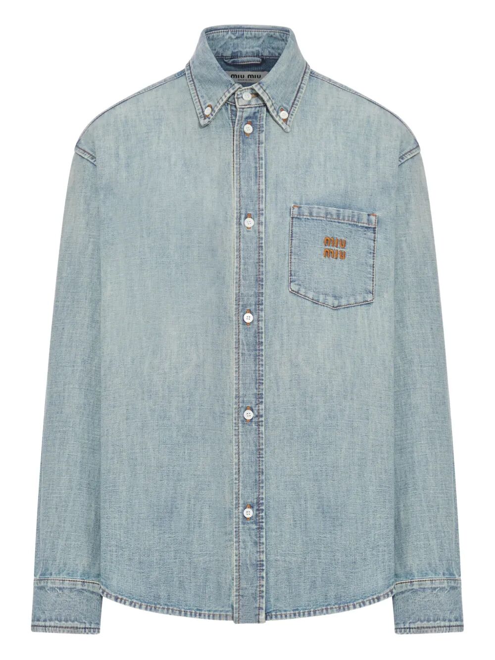 MIUMIU Chambray Denim Shirt Women