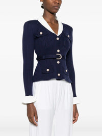 Self-Portrait Women Ribbed Cardigan