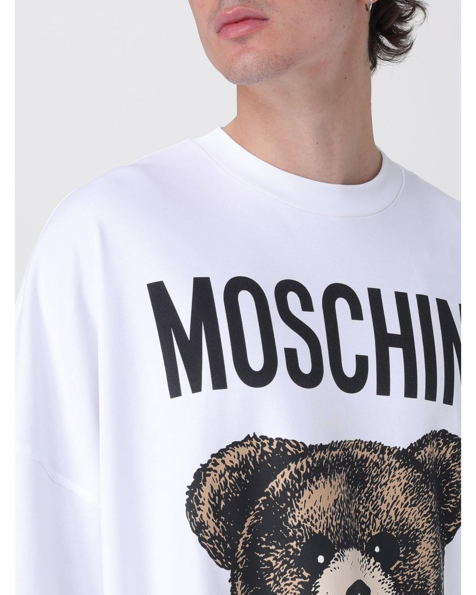Moschino Couture Teddy Bear Oversized Tee Men Multicolor T-Shirts