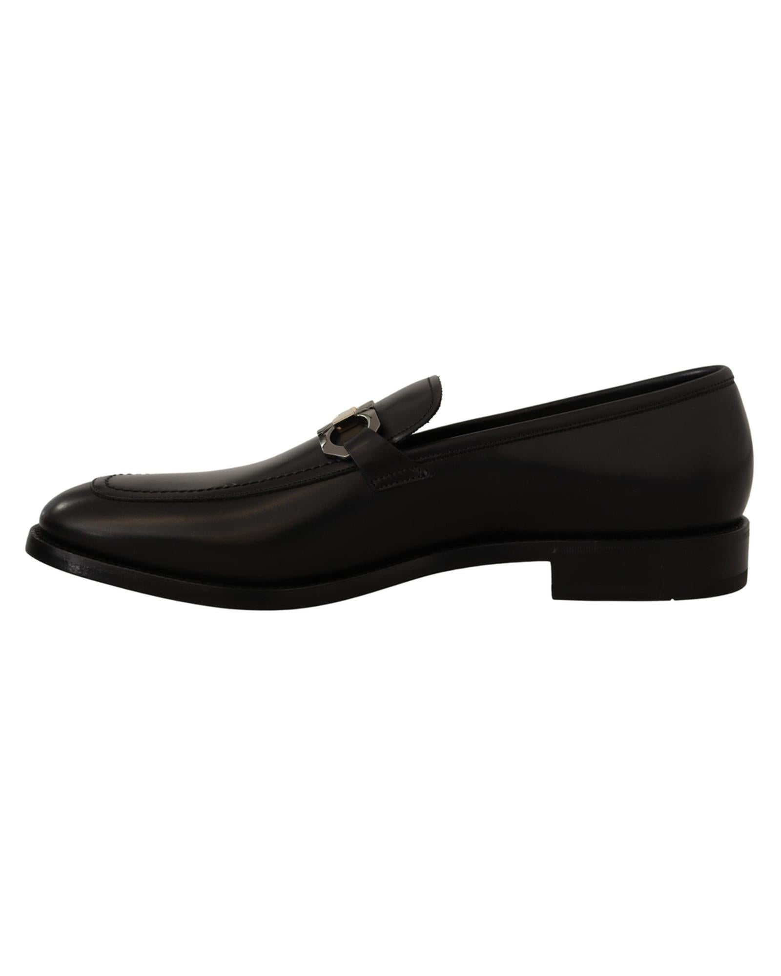 Salvatore Ferragamo  Gancini Bit Leather Loafers for Men  Black