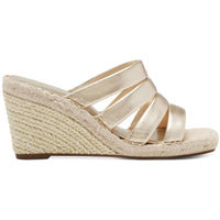 Molisana Womens Leather Slip On Espadrilles