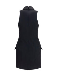 Balmain Women Grain De Poudre Belted Dress