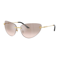 Versace Versace Sunglasses Cat Eye Rimless, Gold Frame and Pink Gradient Mirror Lens VE22811002/6F
