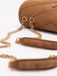 Saint Laurent Women Loulou Mini In Suede