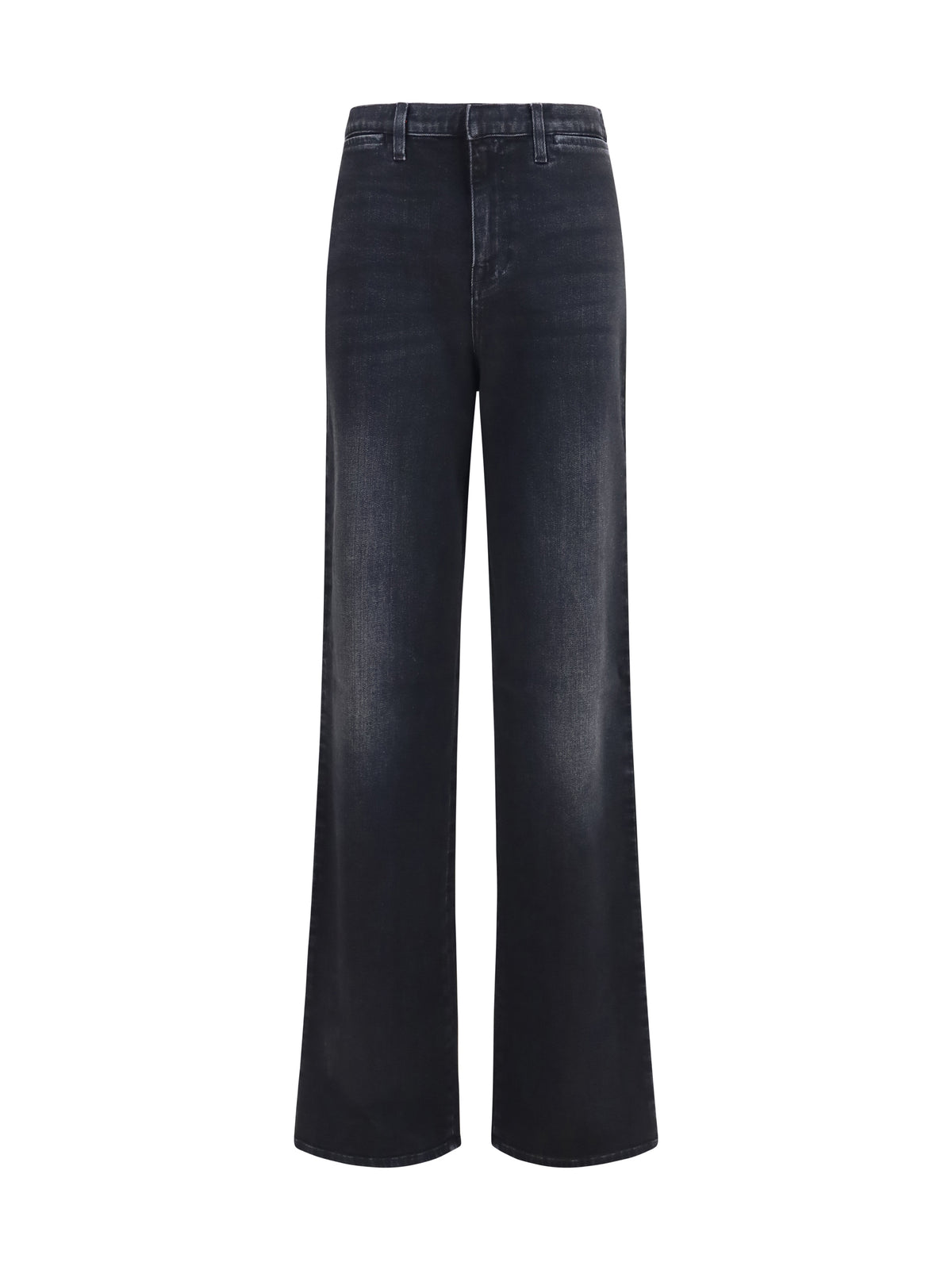 Gucci Women Stretch Cotton Jeans With Web Stripe