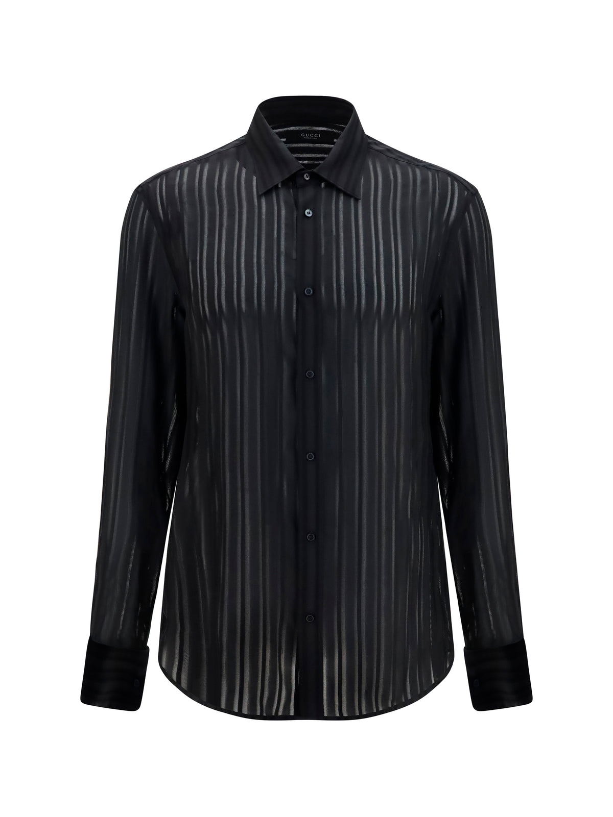 GUCCI Gucci Men Striped Silk Gauze Shirt